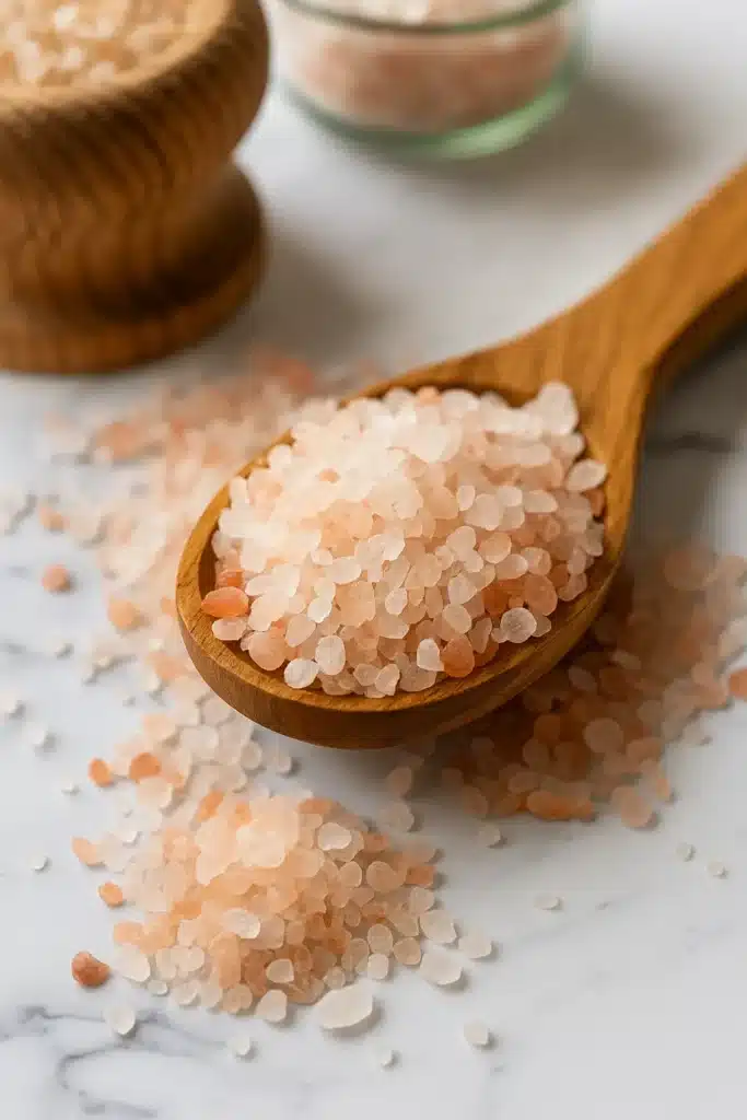 coarse pink Himalayan salt for pink salt and vinegar recipe for weight loss