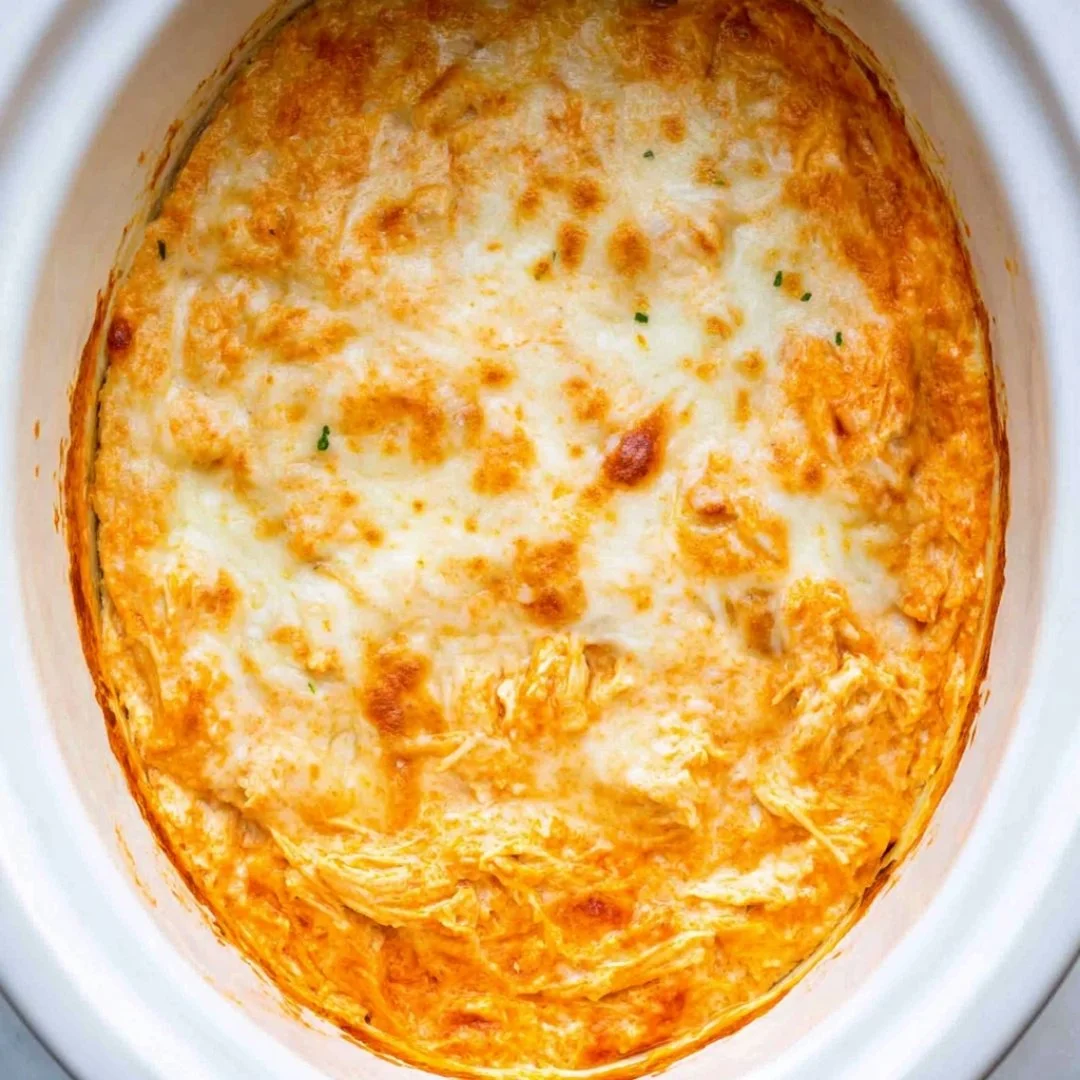 Delicious Buffalo Chicken Dip served in a bowl with tortilla chips